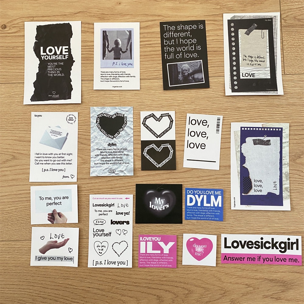 Ins Cute Boy and Puppy Sticker Pack Notes Label Teks Fisik Handbook Posing Material