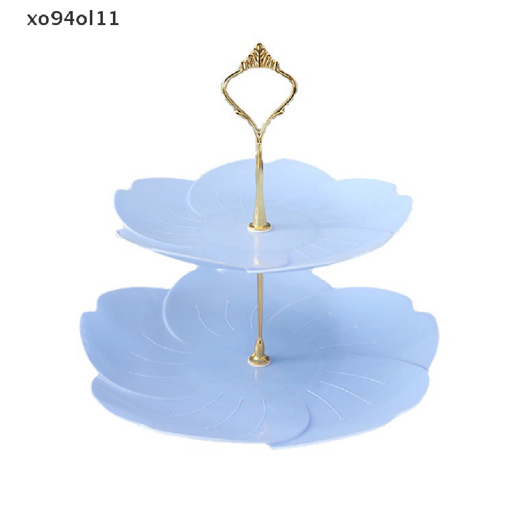 Xo Detachable Cake Stand Gaya Eropa 2tingkat Pastry Cupcake Piring Buahdekorasirumah OL