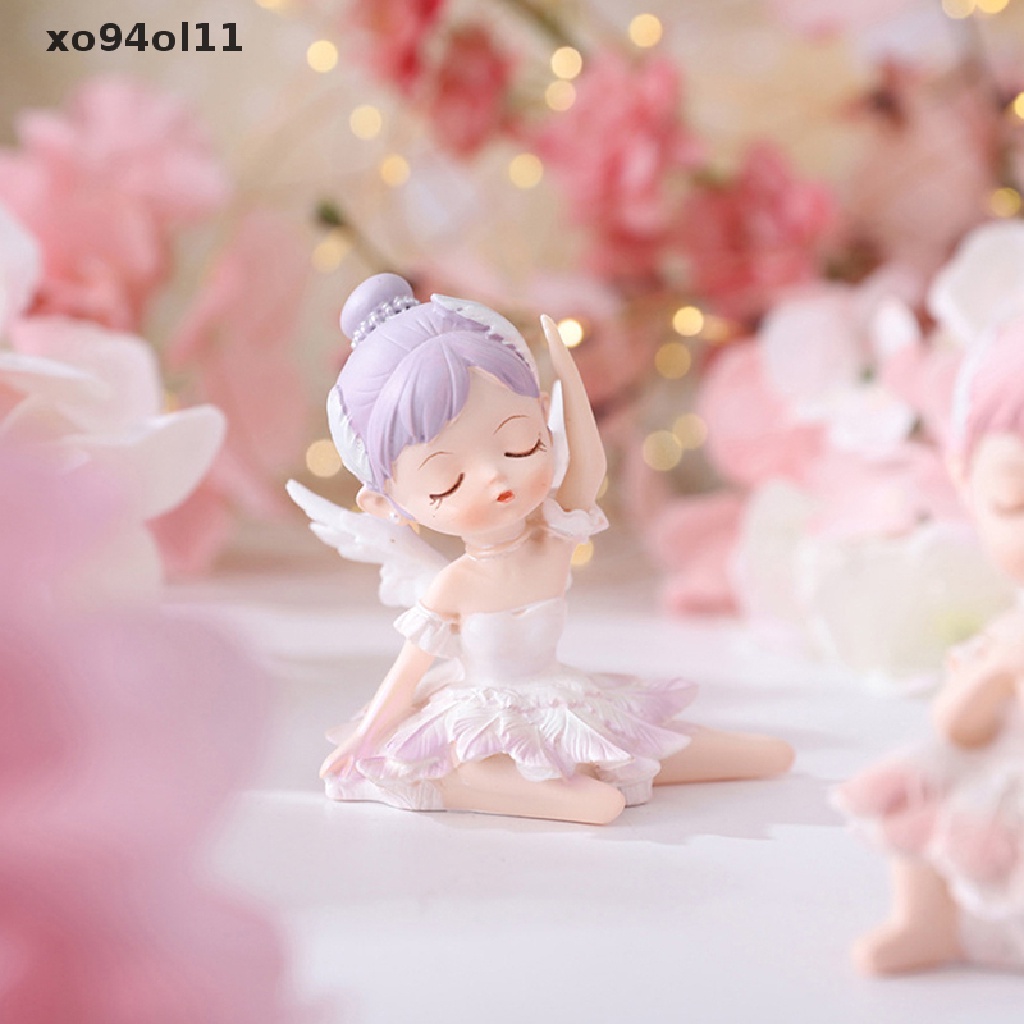 Xo Mini Cute Cake Topper Balet Girl Figure Vinyl Patung Cewek Ekspresi Hidup OL