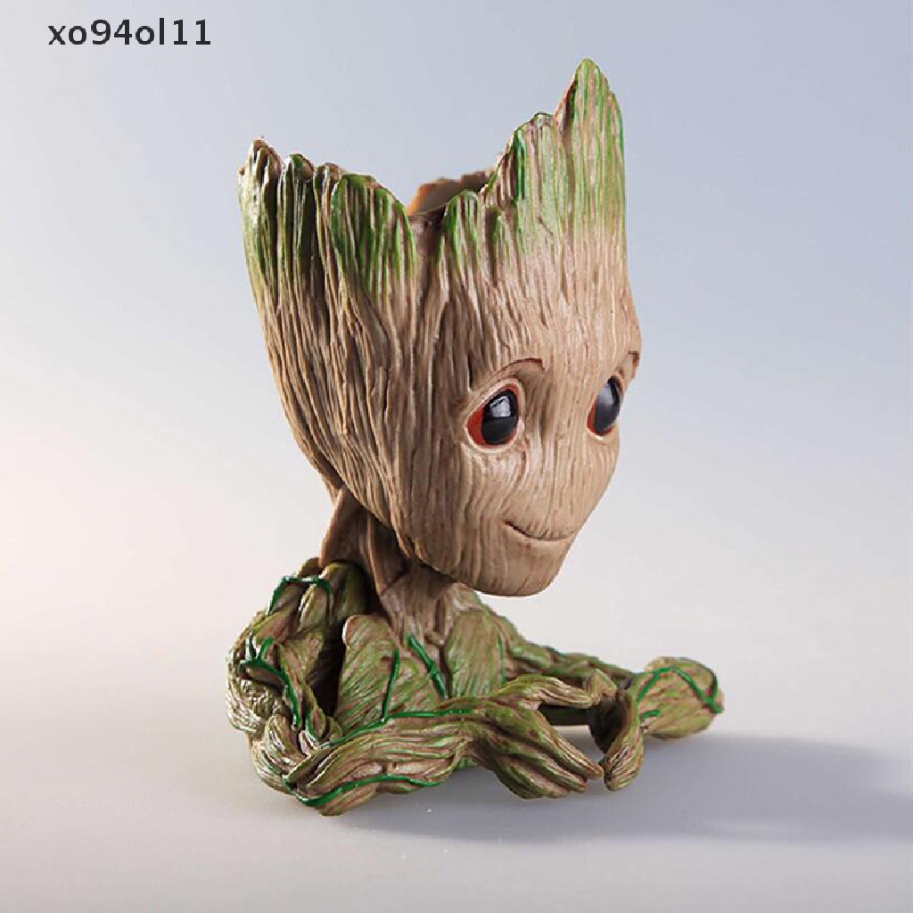 Xo Baby Groot Pot Bunga Tree Man Pot Bunga Model Hero Mainan Pulpen Pot Tanaman Pot OL