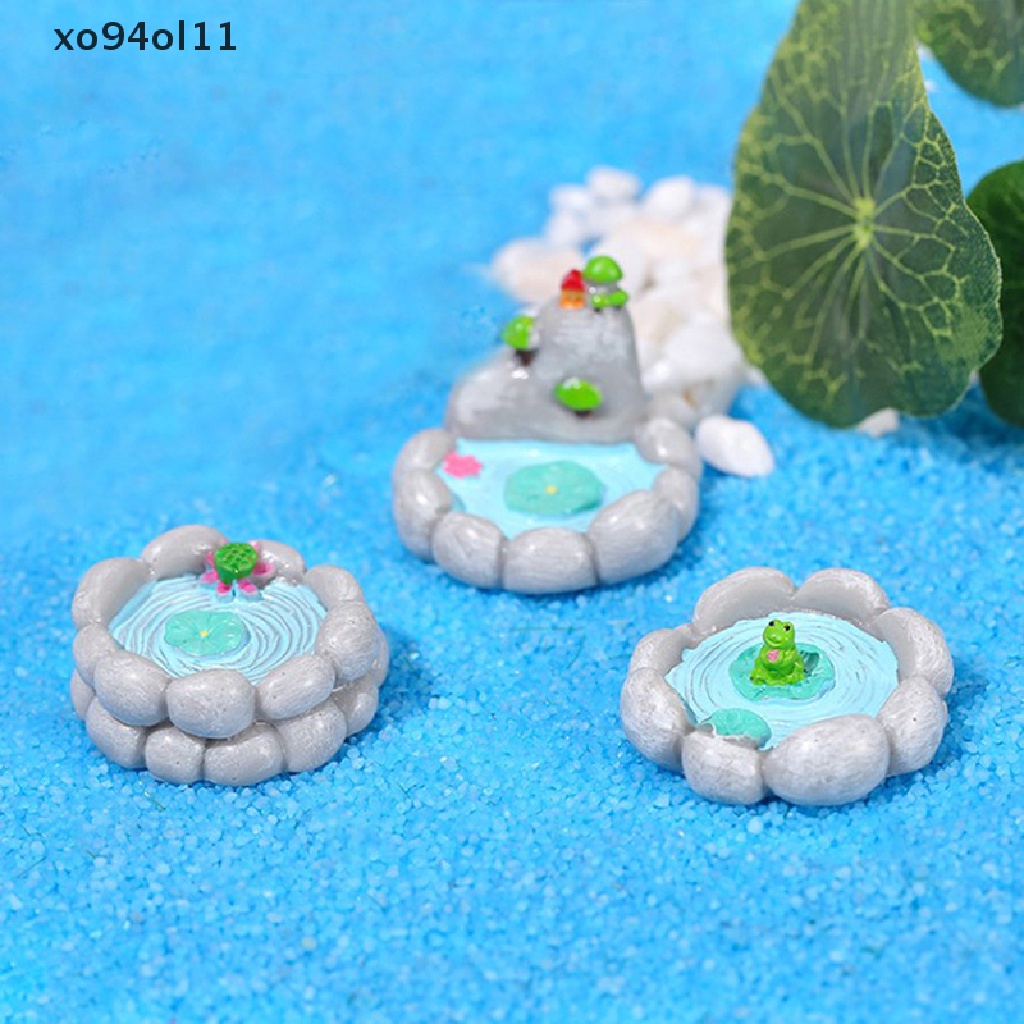 Xo Fairy Garden Miniatur Pemandangan Flamingo Kecil Patung Hewan Kelinci Kecil Beruang Terrarium Dekorasi Aksesoris Rumah Boneka Mainan OL