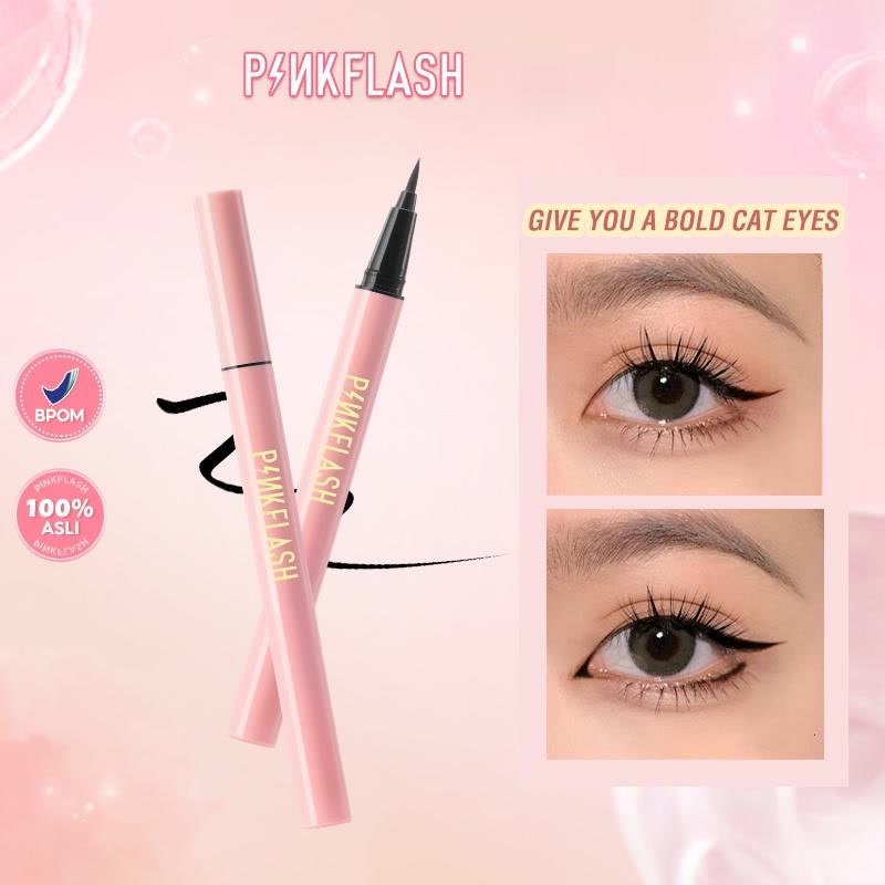 PINKFLASH Eyeliner Tahan lamaTahan air Pigmentasi tinggi E01 [Emperor]