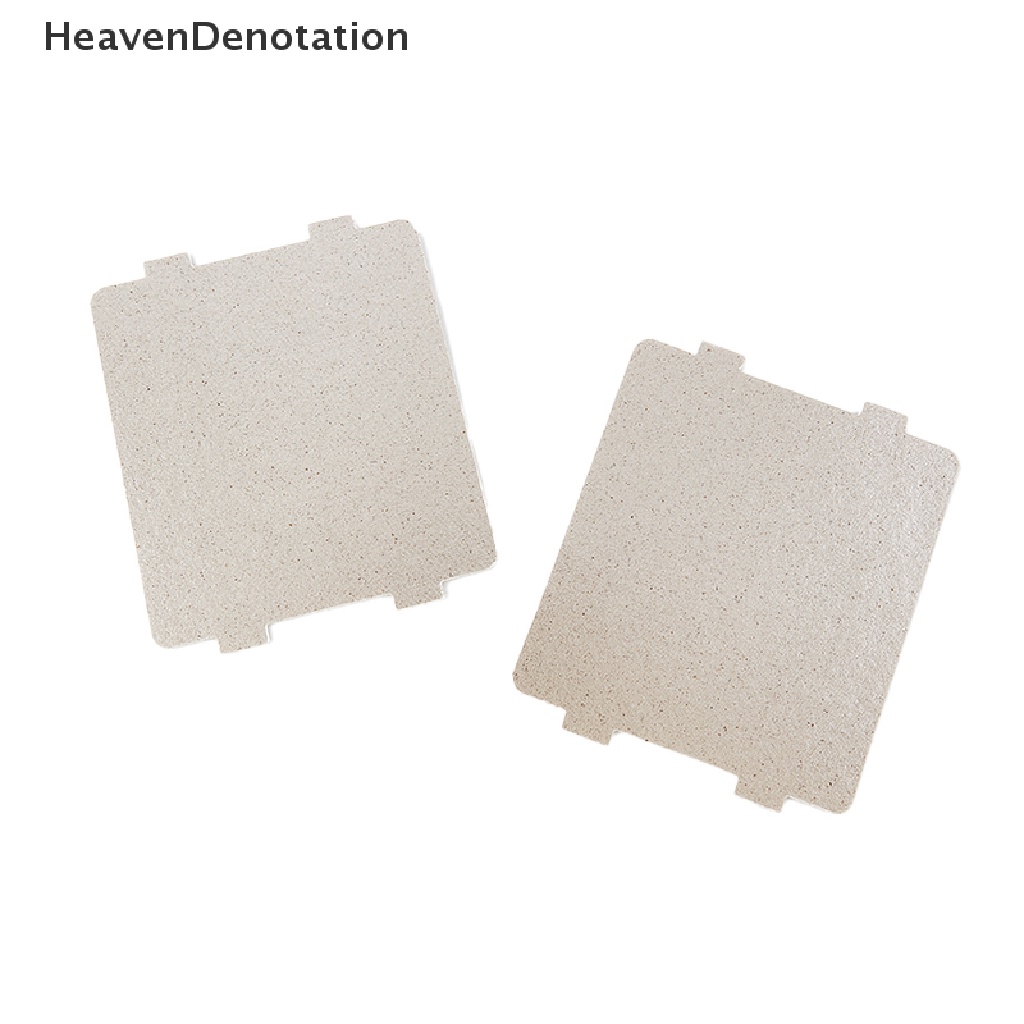 [HeavenDenotation] 2pcs 9.9cm * 10.8cm Oven Microwave Lembaran Penebalan Piring Mika Magnetron Cap HDV