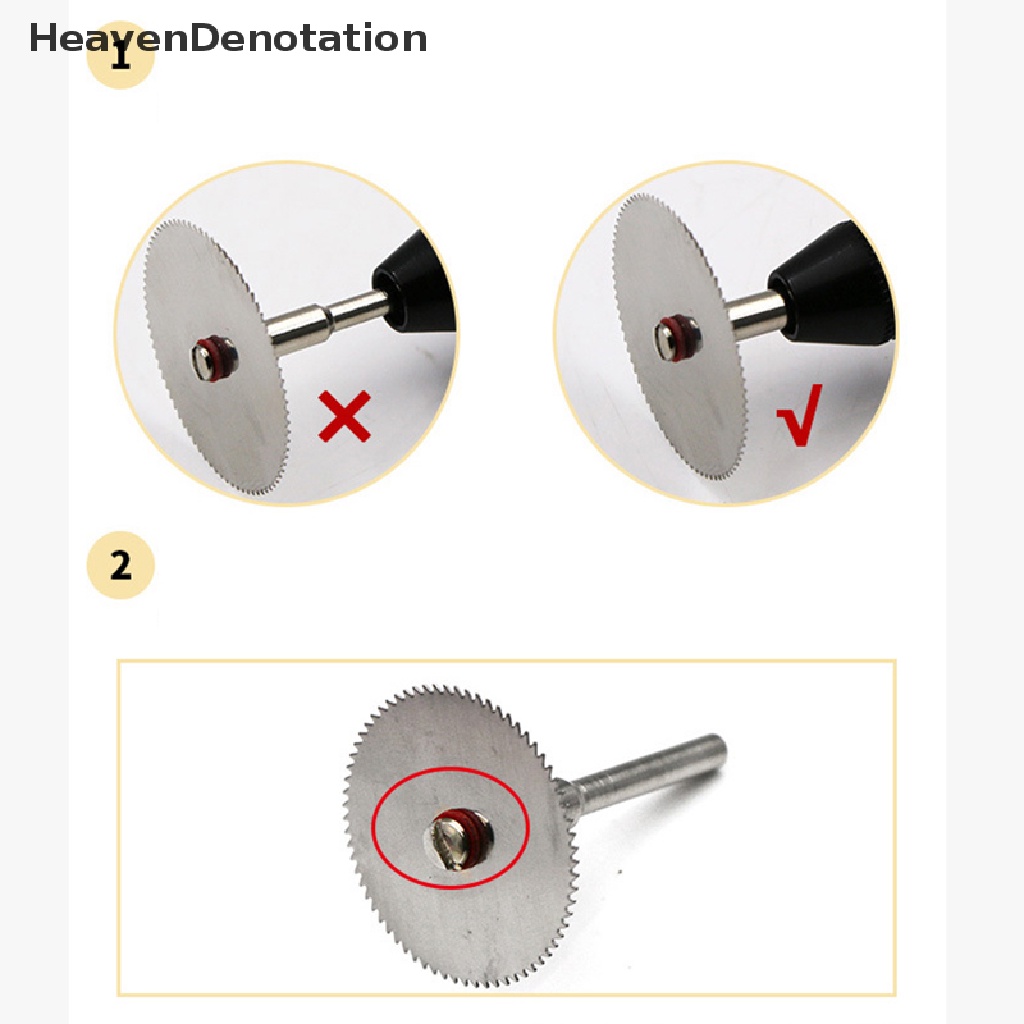 [HeavenDenotation] 11pcs Kit Mini Circular Saw Blade Gerinda Listrik Cutoff Mandrel Set HDV