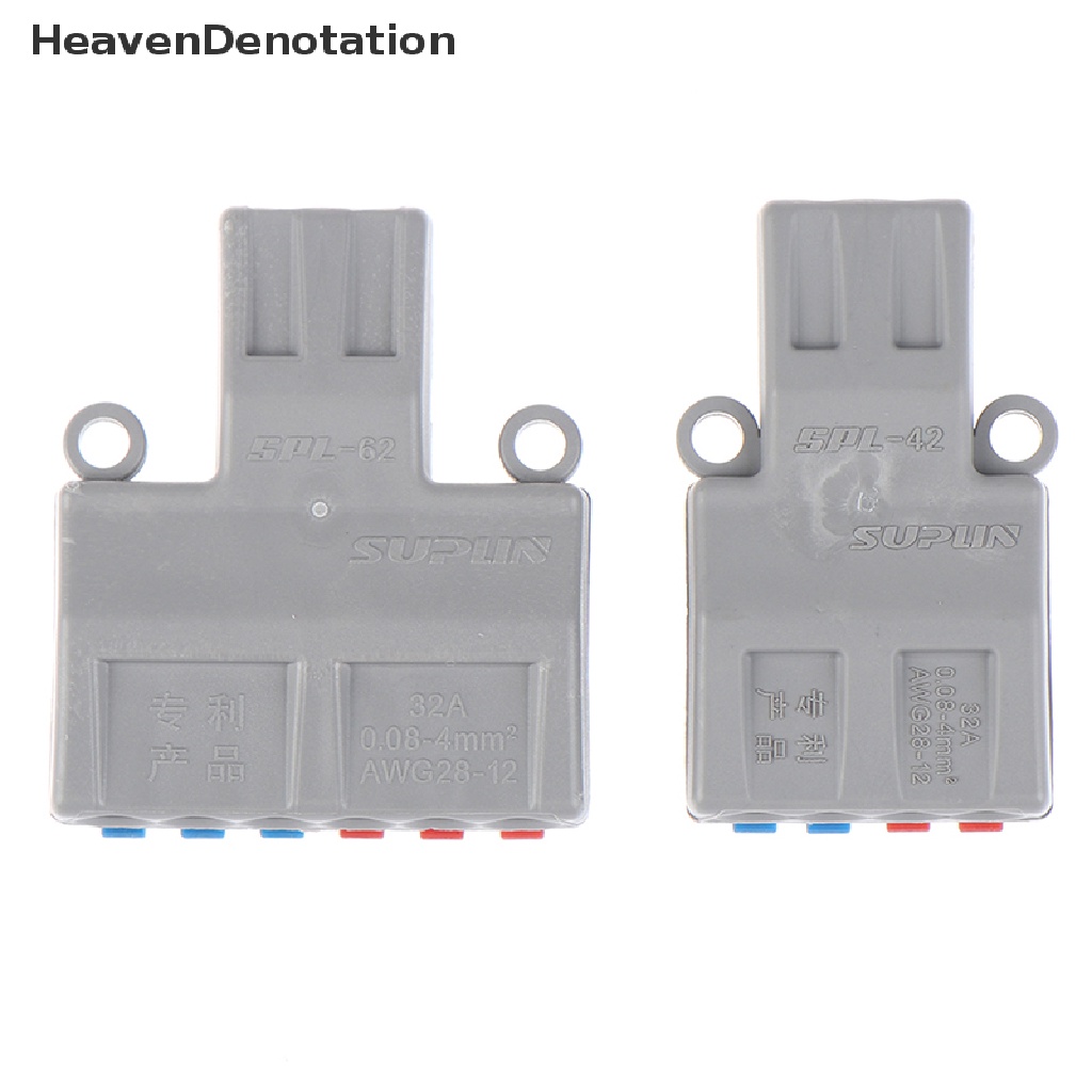 [HeavenDenotation] Spring Lever Terminal Block Konektor Kawat Kabel Listrik PCT-222 SPL-62 SPL kq HDV