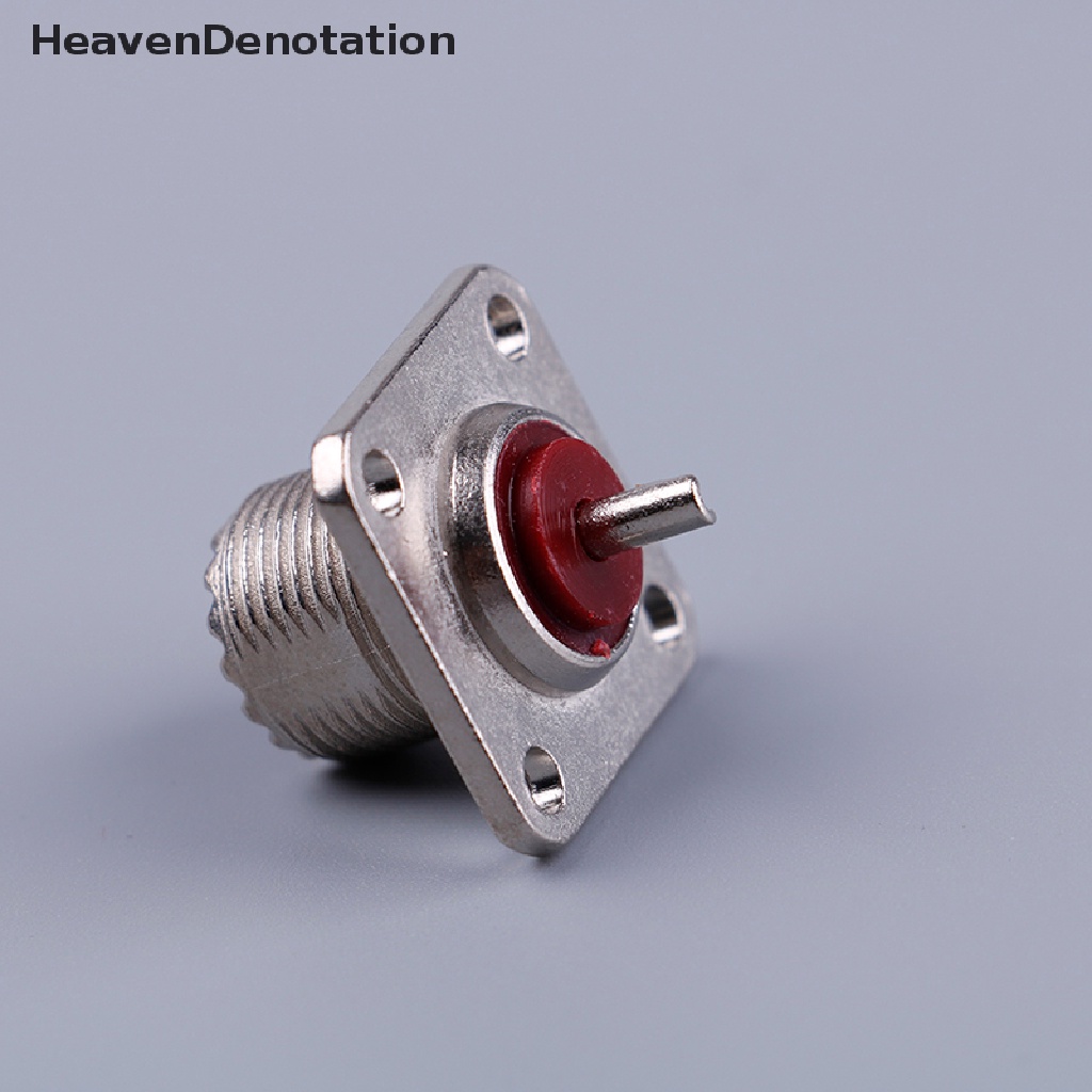 [HeavenDenotation] Uhf female so239 panel chassis mount flange deck mount solder cup Konektor rf HDV