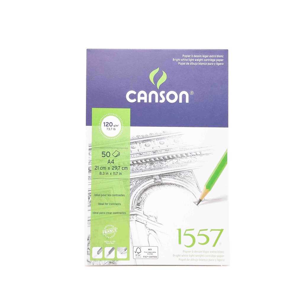 

Canson 1557 Sketch Kertas Gambar Sketsa A4 50 Lembar 120gsm