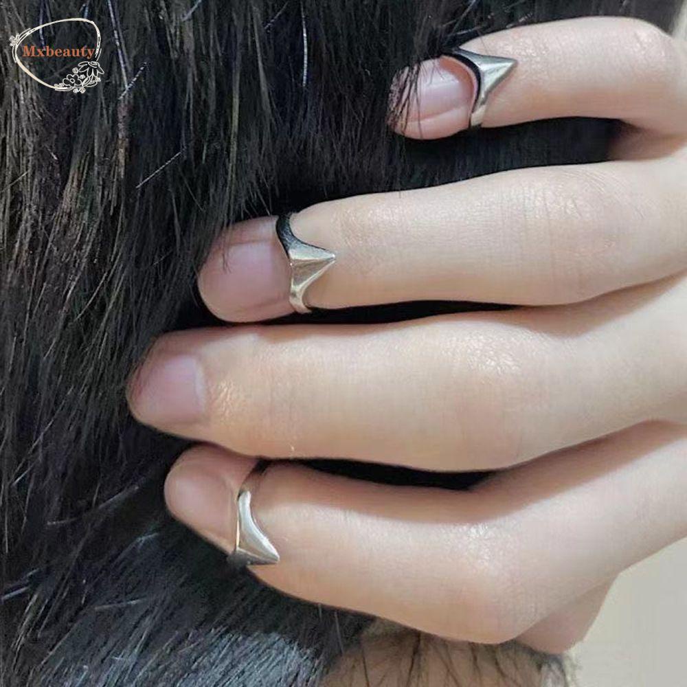 Mxbeauty Wanita Pembukaan Cincin Trendi Punk Gothic Adjustable Vintage Sederhana Korea Ekor Rings