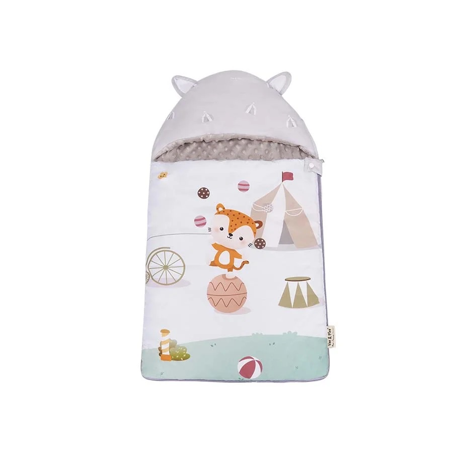 Vee &amp; Mee Sleeping Bag Minky Kantong Tidur Bayi Lembut &amp; Hangat Anti Bakteri Circus Series - VMS 3070