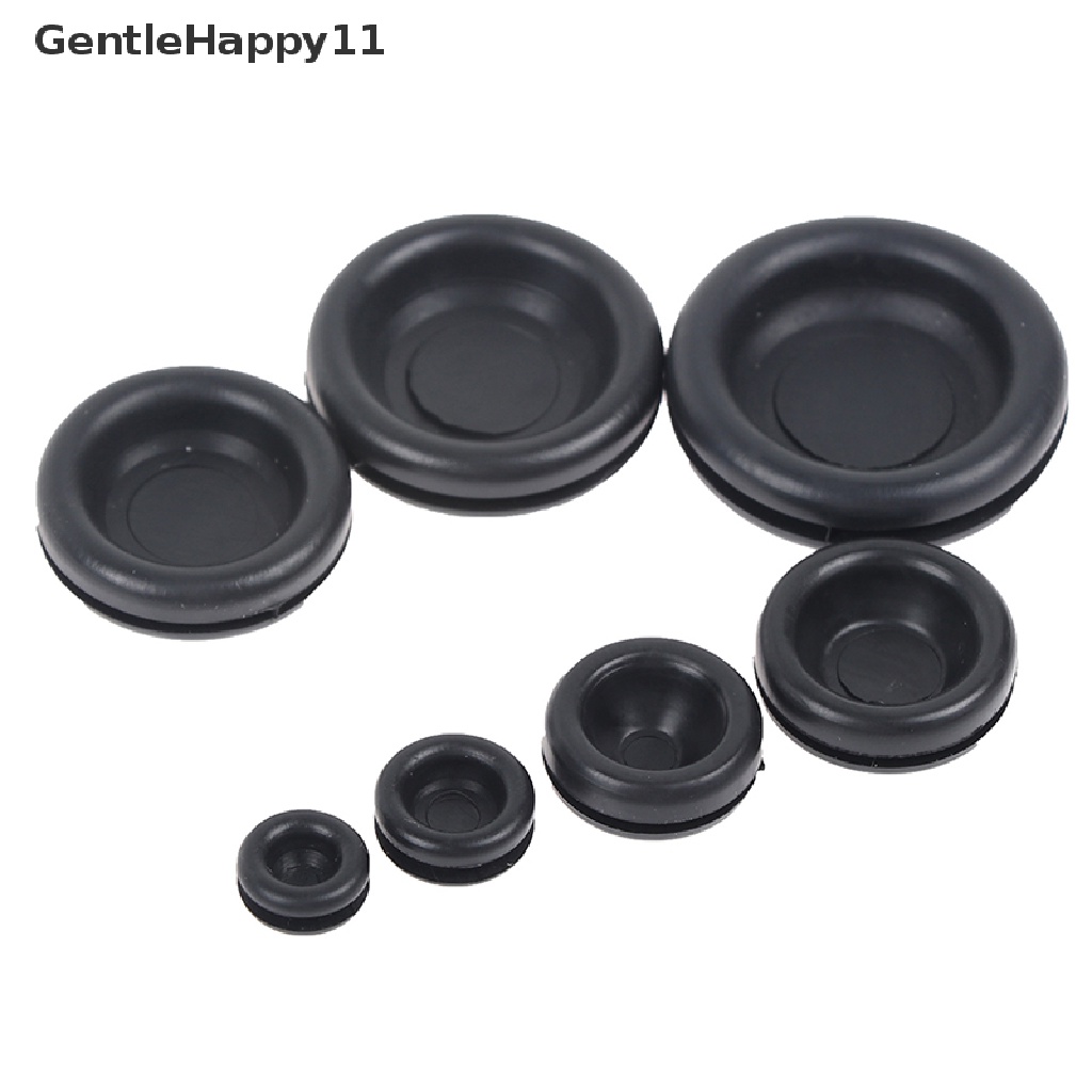 Gentlehappy 170Pcs Closed Seal Ring Karet Mobil Grommet Lubang Plug Kawat Listrik Gasket Kit id