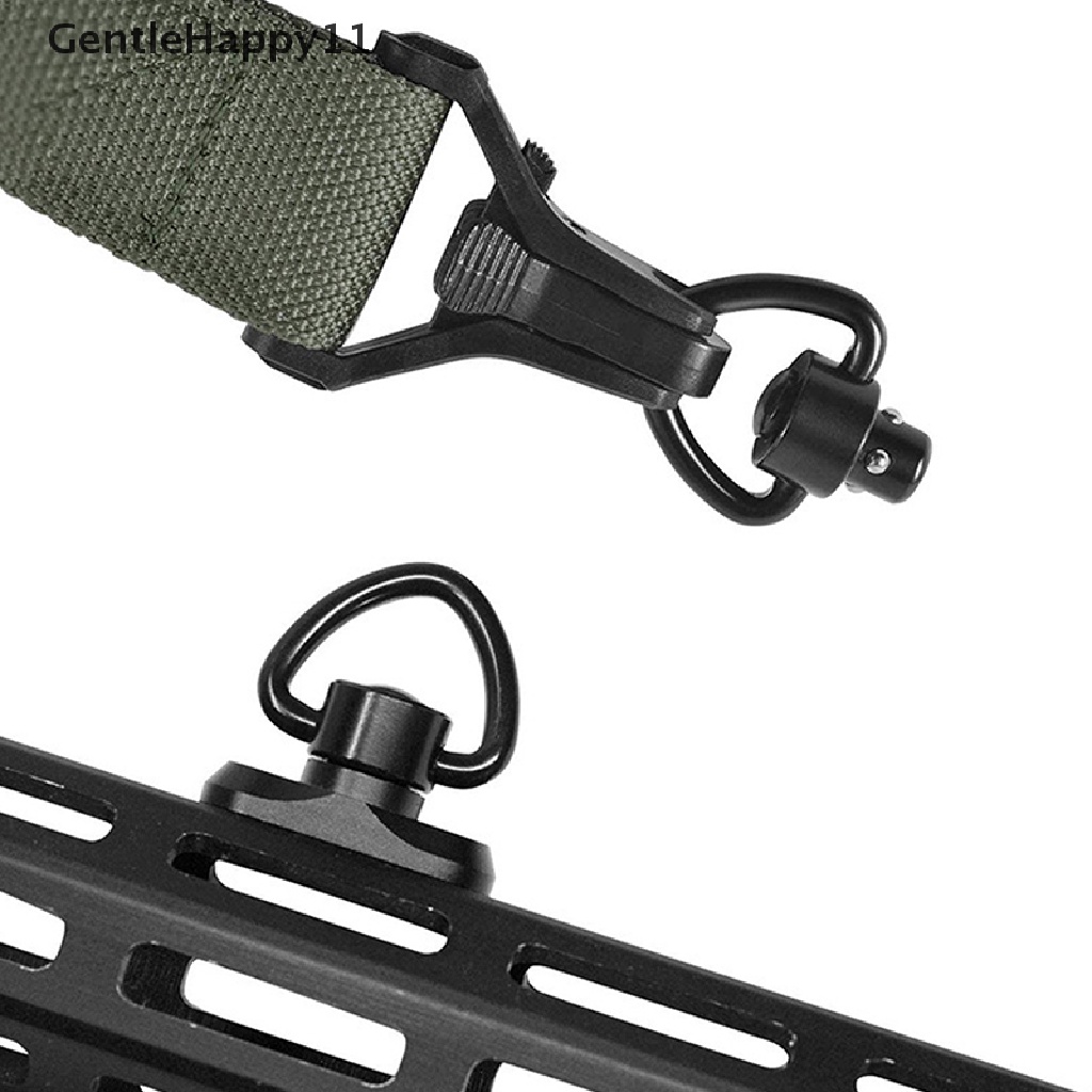 Gentlehappy 2PCS/Set Rifle Push Button QD Release Sling Swivel Mount Ring Dengan Swivel Mount id