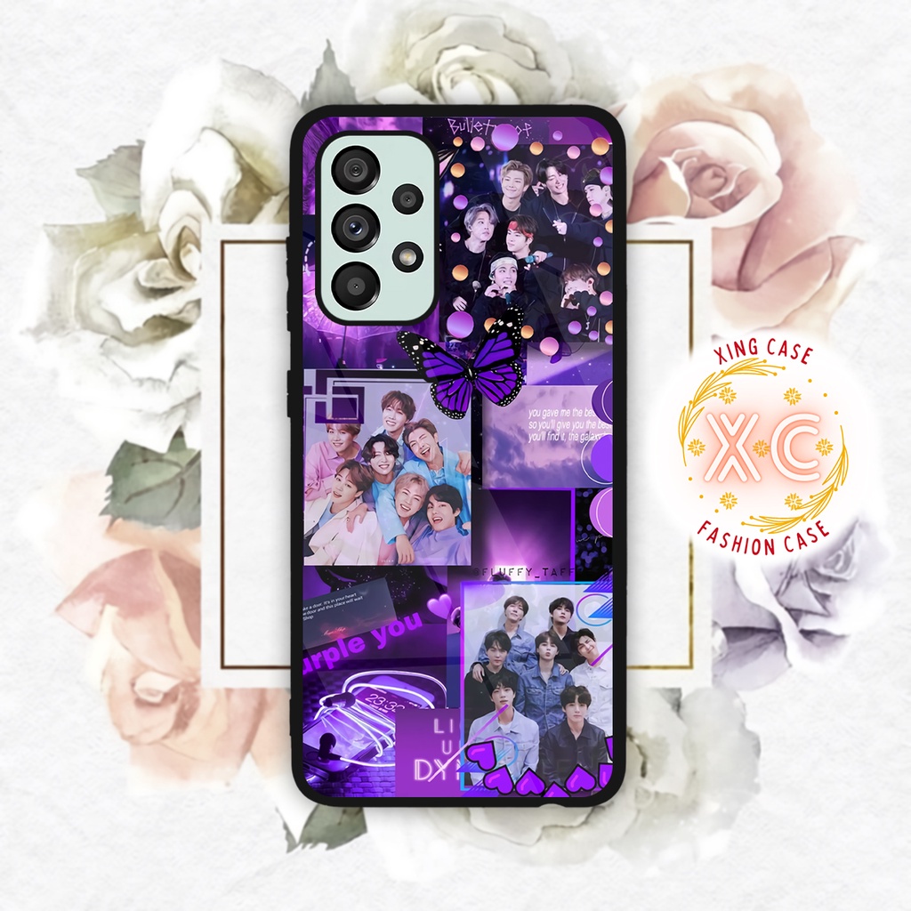 |KP01| XING CASE HP SAMSUNG A72 A52 A52S A13 M32 4G 5G GLOSSY KILAU EFEK KACA | REQUEST CASE HP CUST