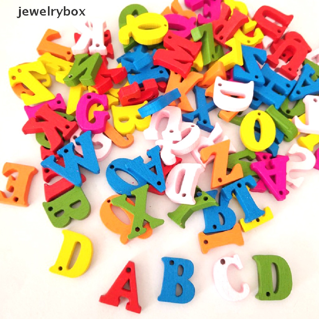 [jewelrybox] 100pcs/set Huruf Angka Warna-Warni Untuk Anak Belajar Mainan Edukasi Butik