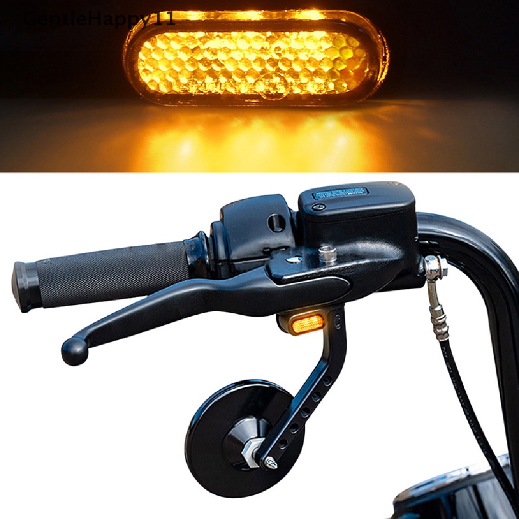 Gentlehappy Stang LED Motor Flash Amber Mini Air Mengalir Sein Indikator id