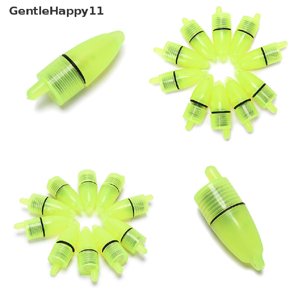 Gentlehappy 10pcs Lampu Pancing LED Alarm Floag Sensor Sinyal Ikan Perlengkapan Memancing id