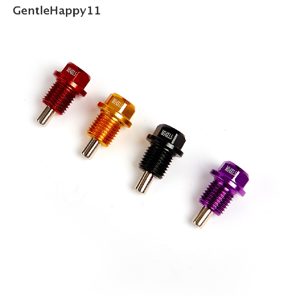 Gentlehappy Titanium Alloy M12 M14 * 1.5MM Mesin Berdandan Oli Magnetik Sump Drain Plug Nut id