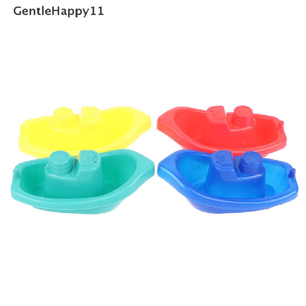 Gentlehappy 4Pieces Floag Kapal Kamar Mandi Perahu Anak Mandi Mainan Bermain Air Mainan Edukasi id