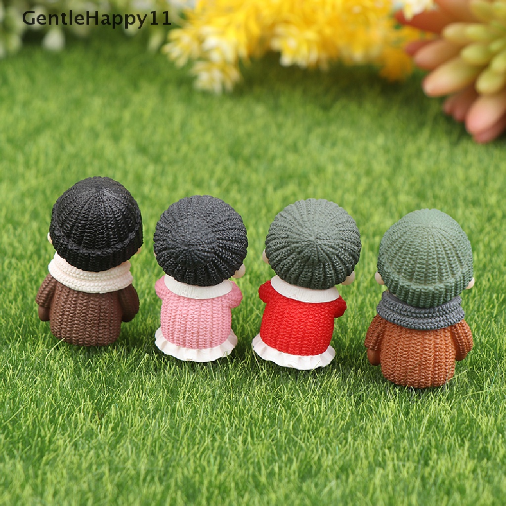 Gentlehappy Mini Couple Figure Nenek Kakek Sweety Lovers Pasangan Ornamen Untuk Peri Gard id