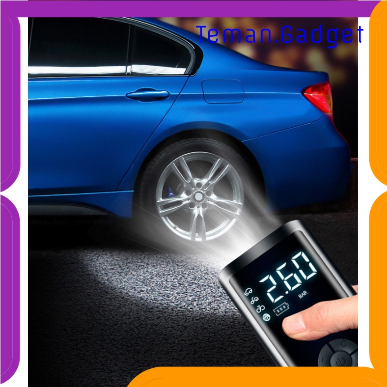 TG - OTO EAFC Pompa Ban Mobil Elektrik LCD Display Inflator Portable 4000 mAh - PR-F1901
