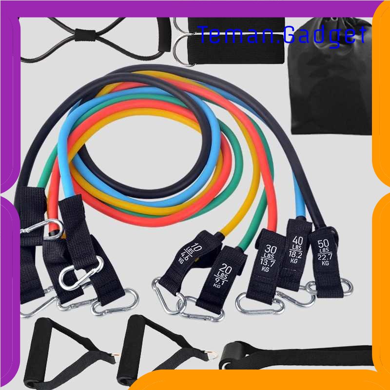 TG - OLR KFK Tali Stretching Resistance Band Pilates Yoga 12PCS 150LBS - GCT395