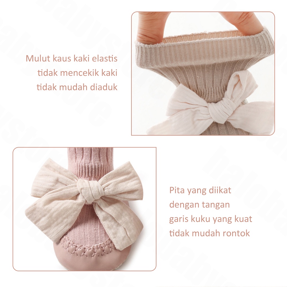 Halo Baby Sepatu Prewalker Bayi/sepatu bayi kaos kaki Ribbon Bayi /Prewalker Pita Bayi anti slip