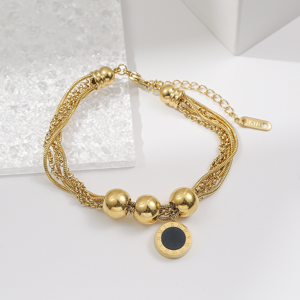 GROSIR Gelang tangan multilayer bvl titanium stainless steel 316L import berkualitas anti karat bisa bayar di tempat COD