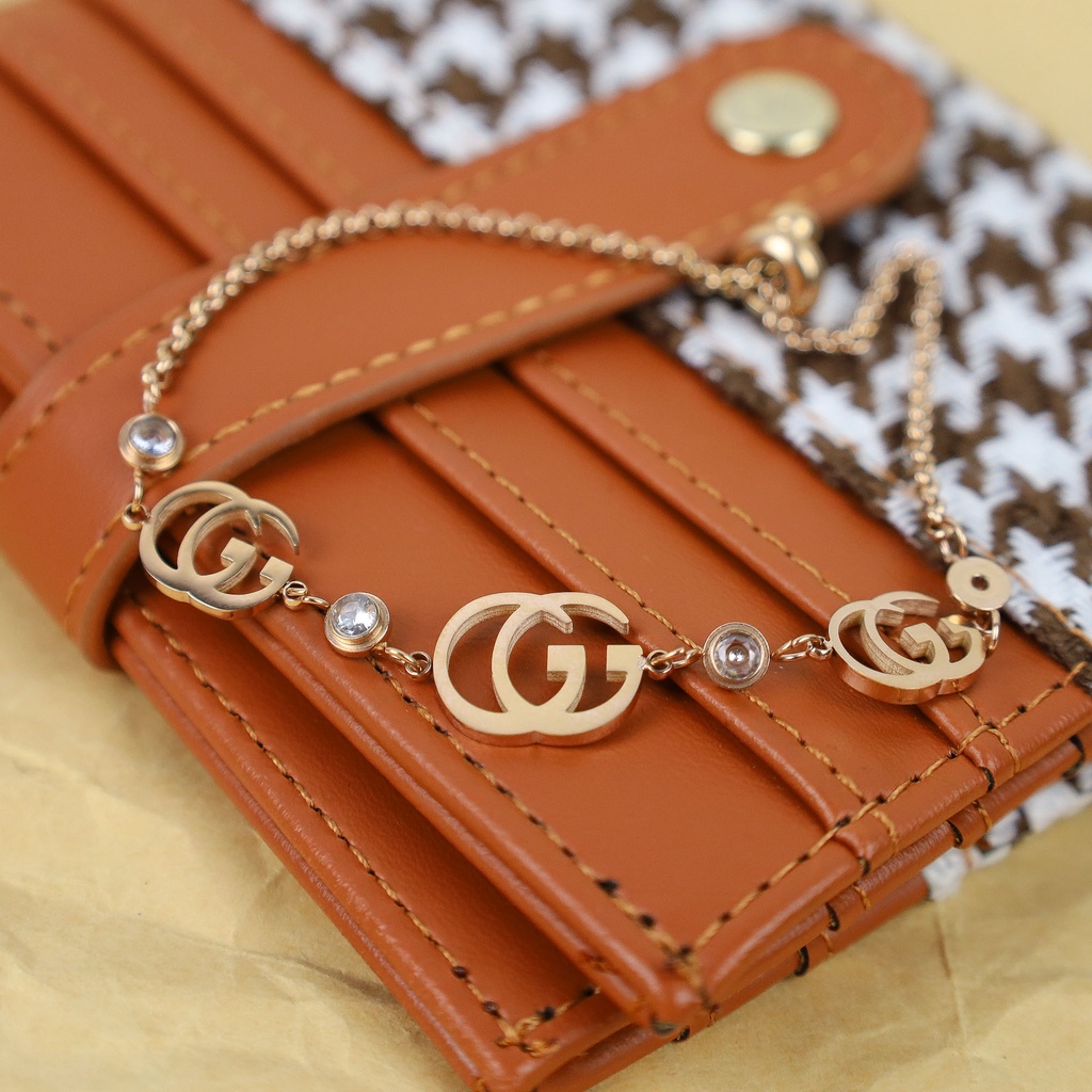 GROSIR Gelang tangan titanium stainless steel 316L import berkualitas anti karat bisa bayar di tempat COD