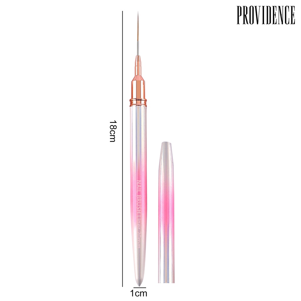 Providence7 /9 /12 /15 /20mm Sikat Kuku Profesional Ultra-Tipis Tip DIY Garis Nail Art Liner Brush Line Drawing Pen UV Gel Lukisan Brush Manicure Tools