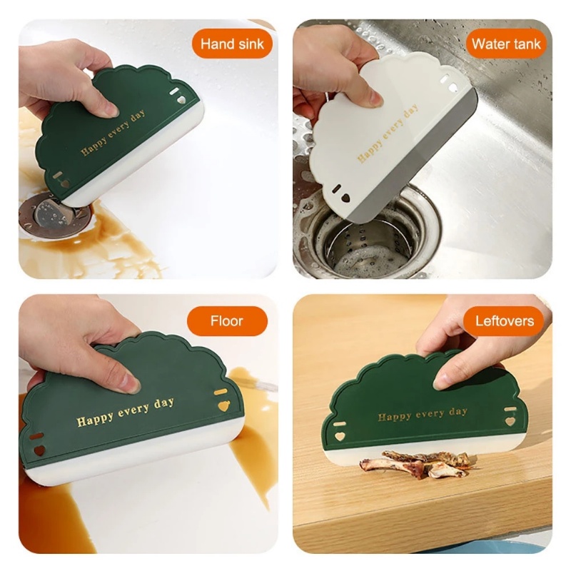 [Unggulan] Window Shower Cleaning Wiper Alat Dapur Meja Squeegee Air Wiper Scraper Jendela Kamar Mandi Sikat Pembersih Kaca Mobil Mini Kaca Plastik Cermin Scraper