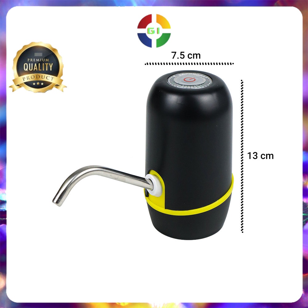 Pompa Elektrik Air Minum Galon Rechargeable  Black