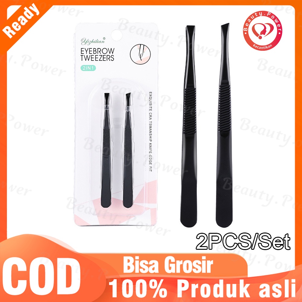 2pcs / Set Pinset Alis mata dll Profesional Bahan Stainless Steel  tahan lama