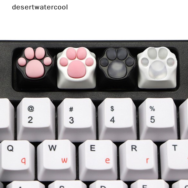 Deid Kepribadian Disesuaikan ABS Silikon Kitty Paw Artisan Cat Paws Keyboard keyCaps Martijn