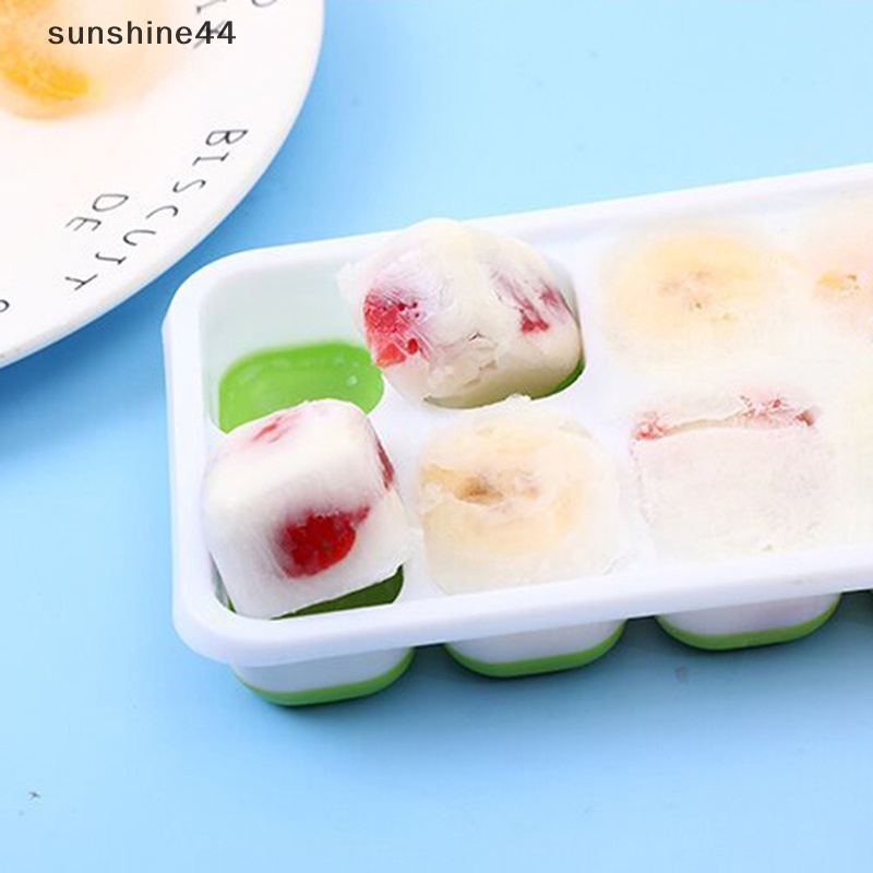 Sunshine 1Pc 14kisi Es Batu Silikon Cetakan Tray DIY Square Ice Tray Cetakan Aksesoris ID