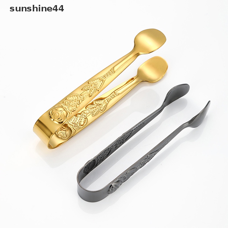 Sunshine 304motif Mawar Stainless Steel Mini BBQ Food Clip Penjepit Aksesoris Dapur ID