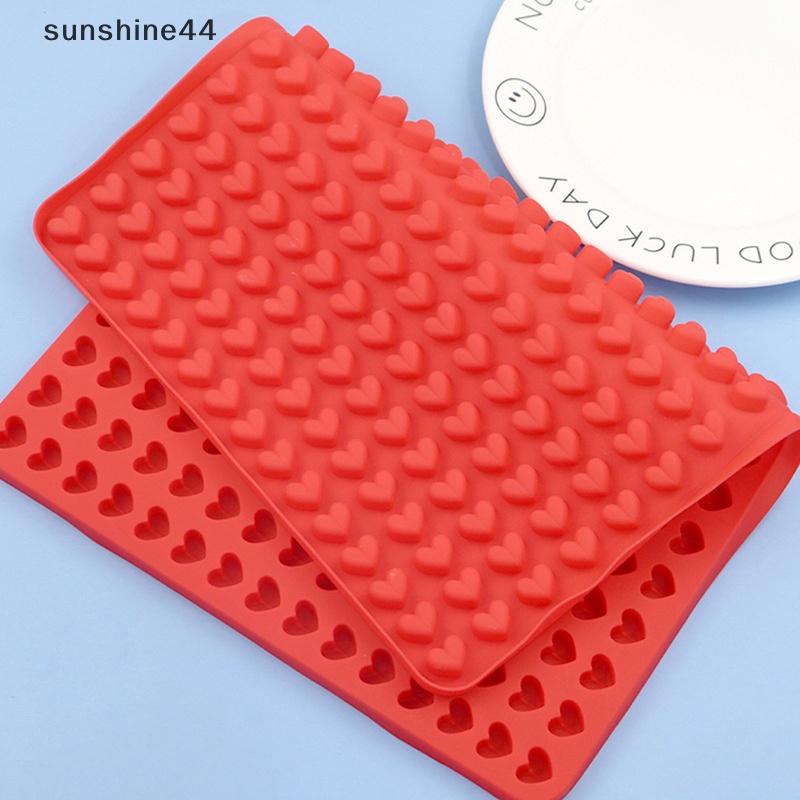 Sunshine 1Pc 255 Cavity Mini Berbentuk Hati Cetakan Silikon DIY Ice Cube Tray Alat Kue ID