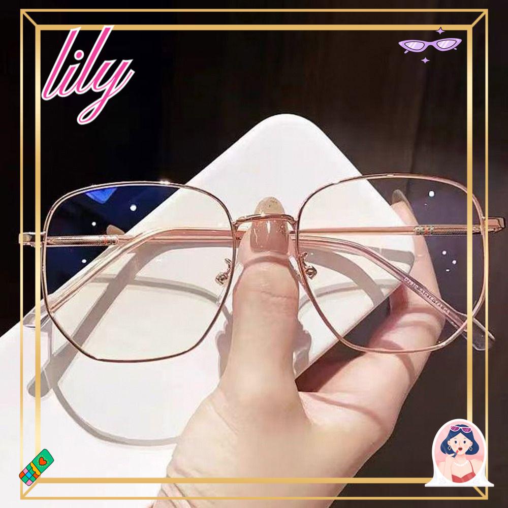 Lily Kacamata Myopia Fleksibel Portabel Ultra Ringan Full Frame Square Blue Light Blocking