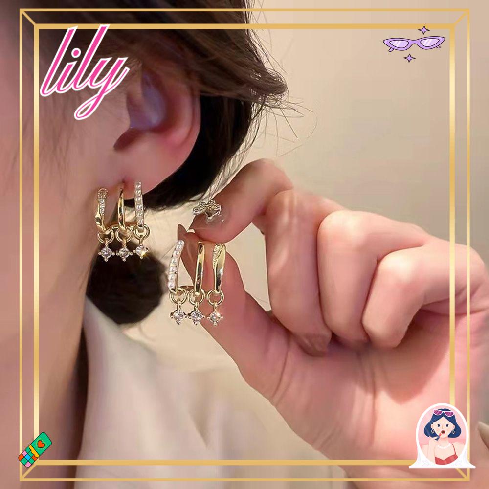 Lily Peal Telinga Baris Trendi Wanita Jewellry Gadis Aksesoris Berlian Stud