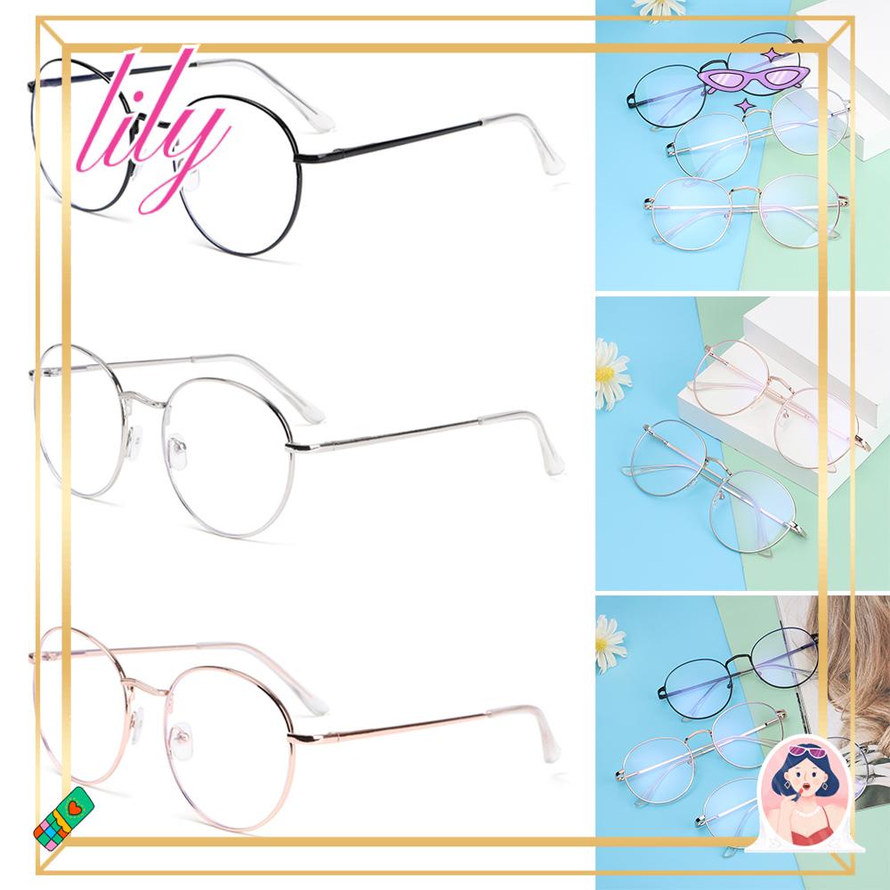 Lily Kacamata Metal Komputer Portable Bulat Ultra Ringan Frame