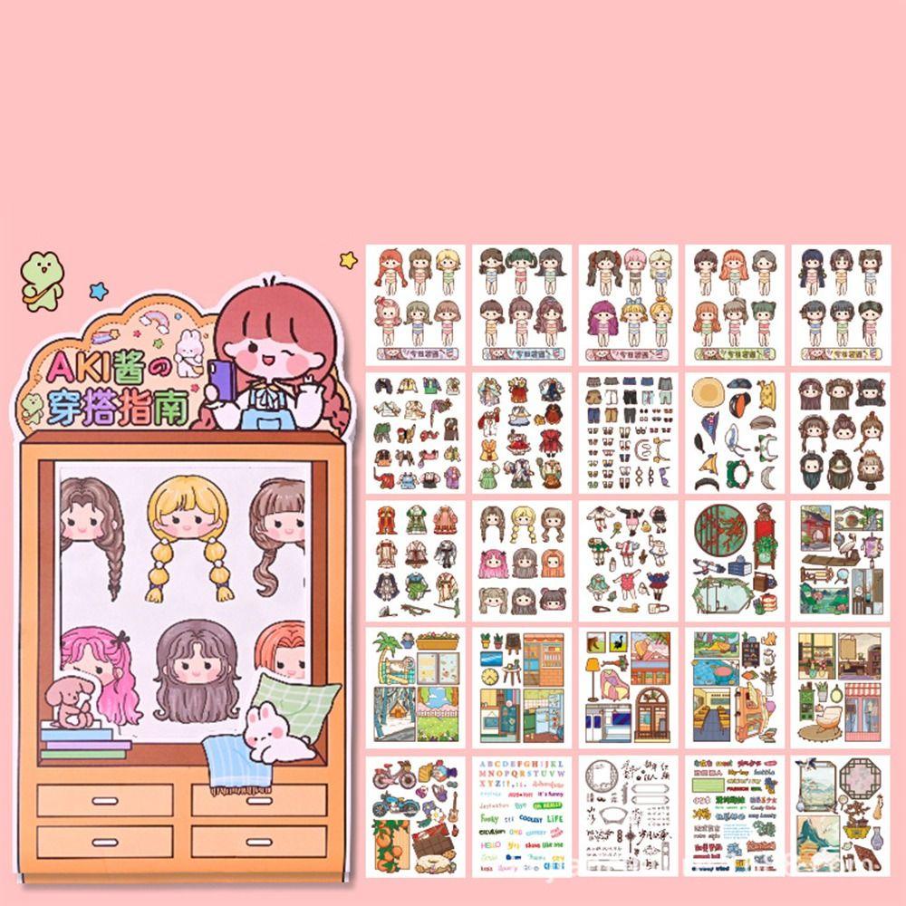 Agustina Membuat Stiker Putri Sendiri Siswa Sekolah Scrapbooking Pribadi Anak Hadiah Mainan Album Jurnal Princess Life Sticker