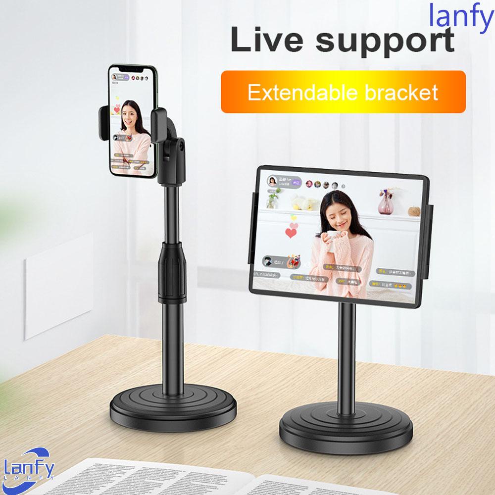 Lanfy Desktop Stand Lazy Creative Simple Bracket Tripod Desktop lift Handphone Holders Adjustable Phone Holders