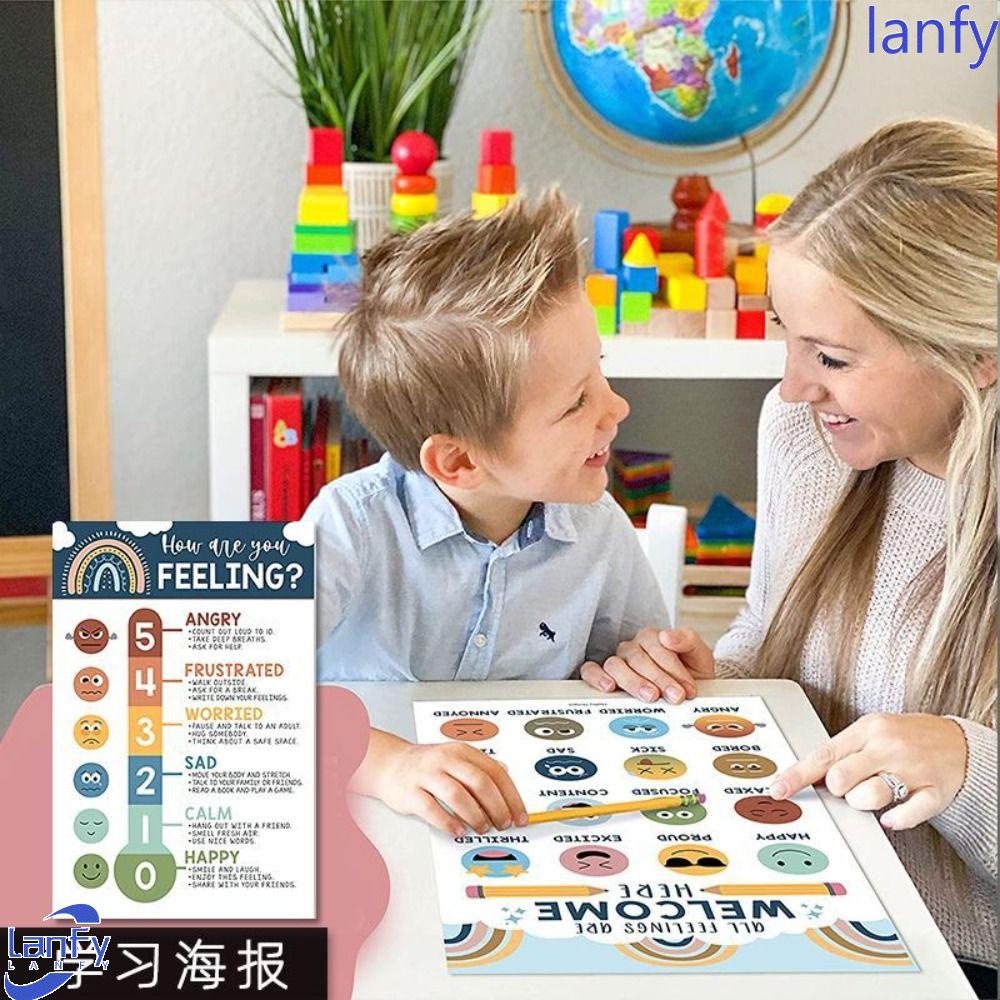 Lanfy Pendidikan Usia 16 Pcs Hadiah Untuk Anak Tk Poster Mainan Edukasi Anak Belajar Poster Gaya Bohemian Cognition Game Education Poster Paud