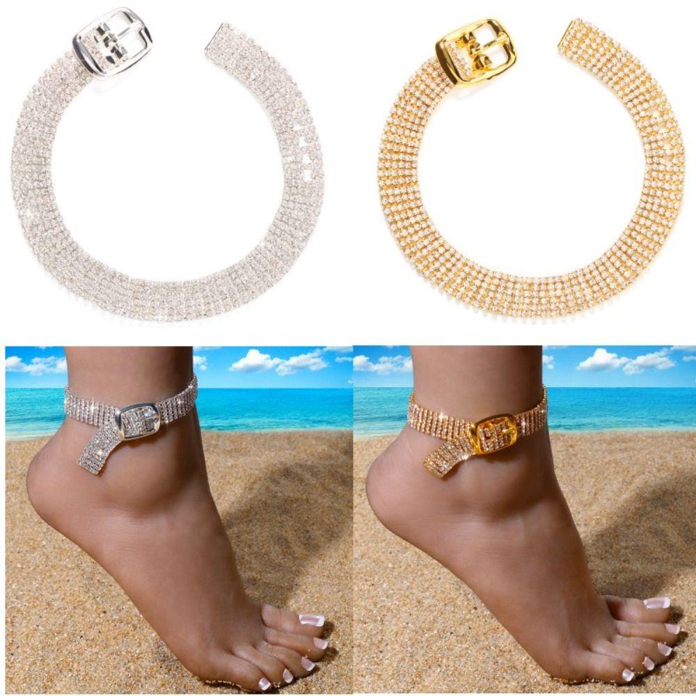 Lily Anklet Gelang Wanita Pantai Musim Panas Kaki Perhiasan