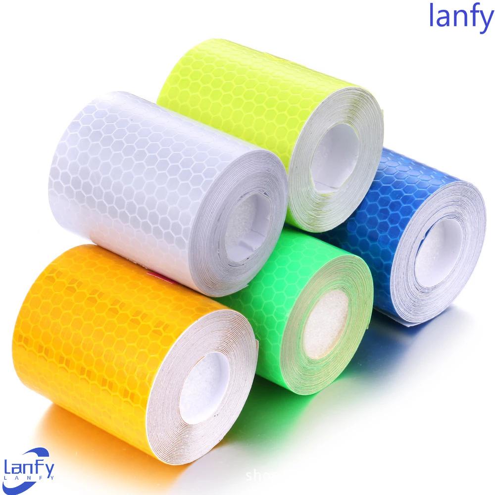 Lanfy Stiker Reflektif Anti Air Ukuran 5x100cm Untuk Sepeda / Motor