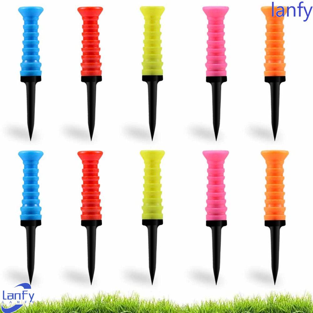 Lanfy Tee Golf Alat Latihan Golfer 5warna Alat Bantu Latihan Golf Dukungan Bola Golf Tee Bulk Plastic Stability Tee Holder