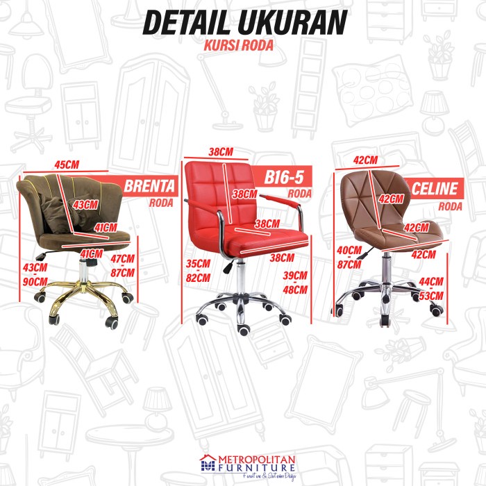 Kursi Bar Salon Mee Do Barstool Hidrolik Kerja Belajar Office Chair