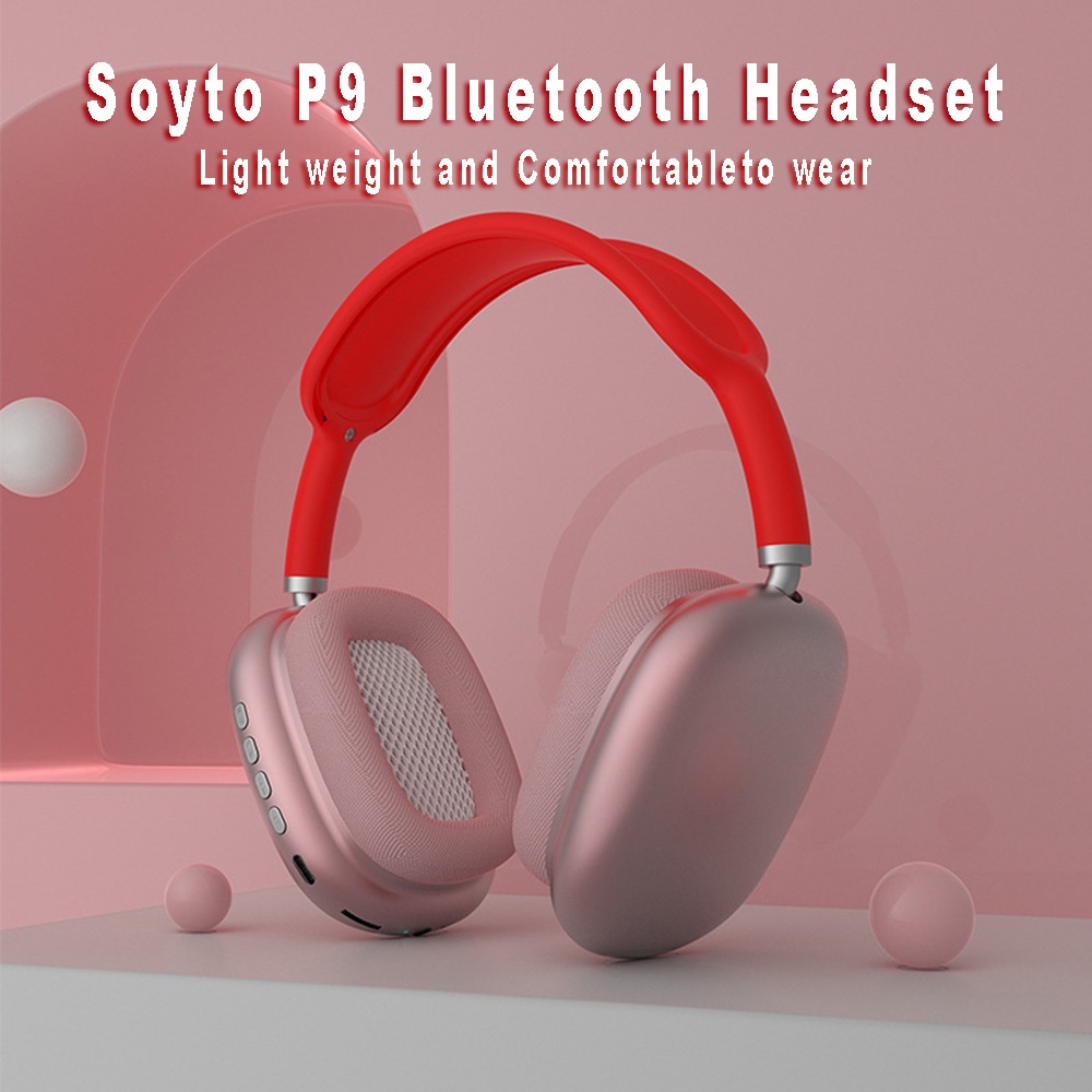 Headphone Bluetooth P9 Headset Wireless Air Max Stereo Bass