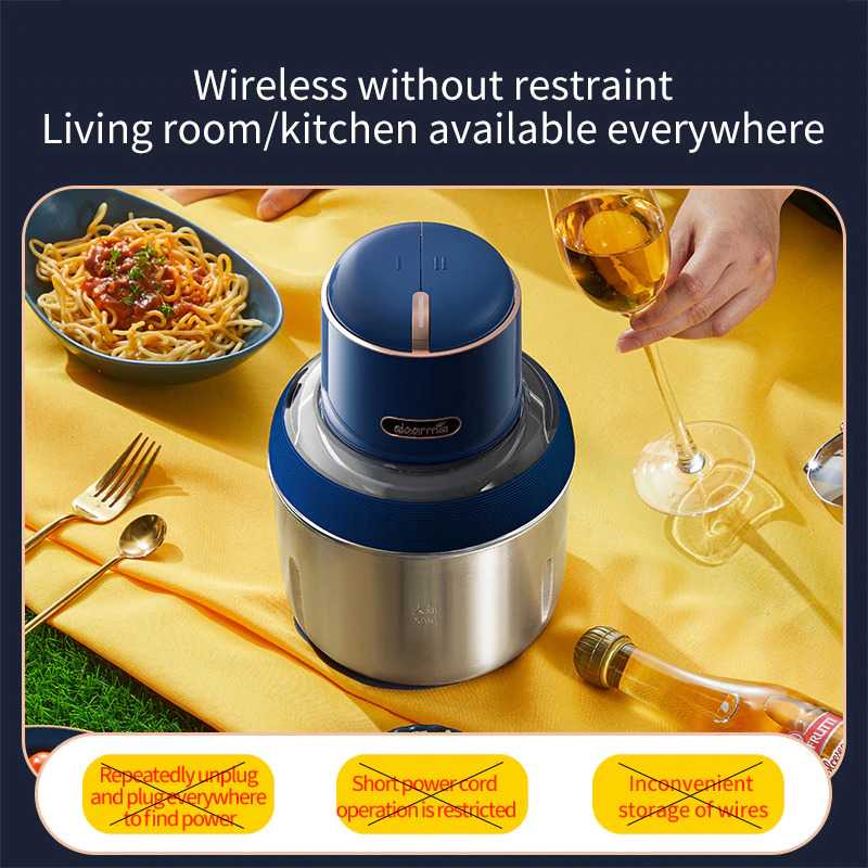 Deerma Pro Blender Penggiling Daging Meat Grinder 1.2L - DEM-JR08 ( Mughnii )