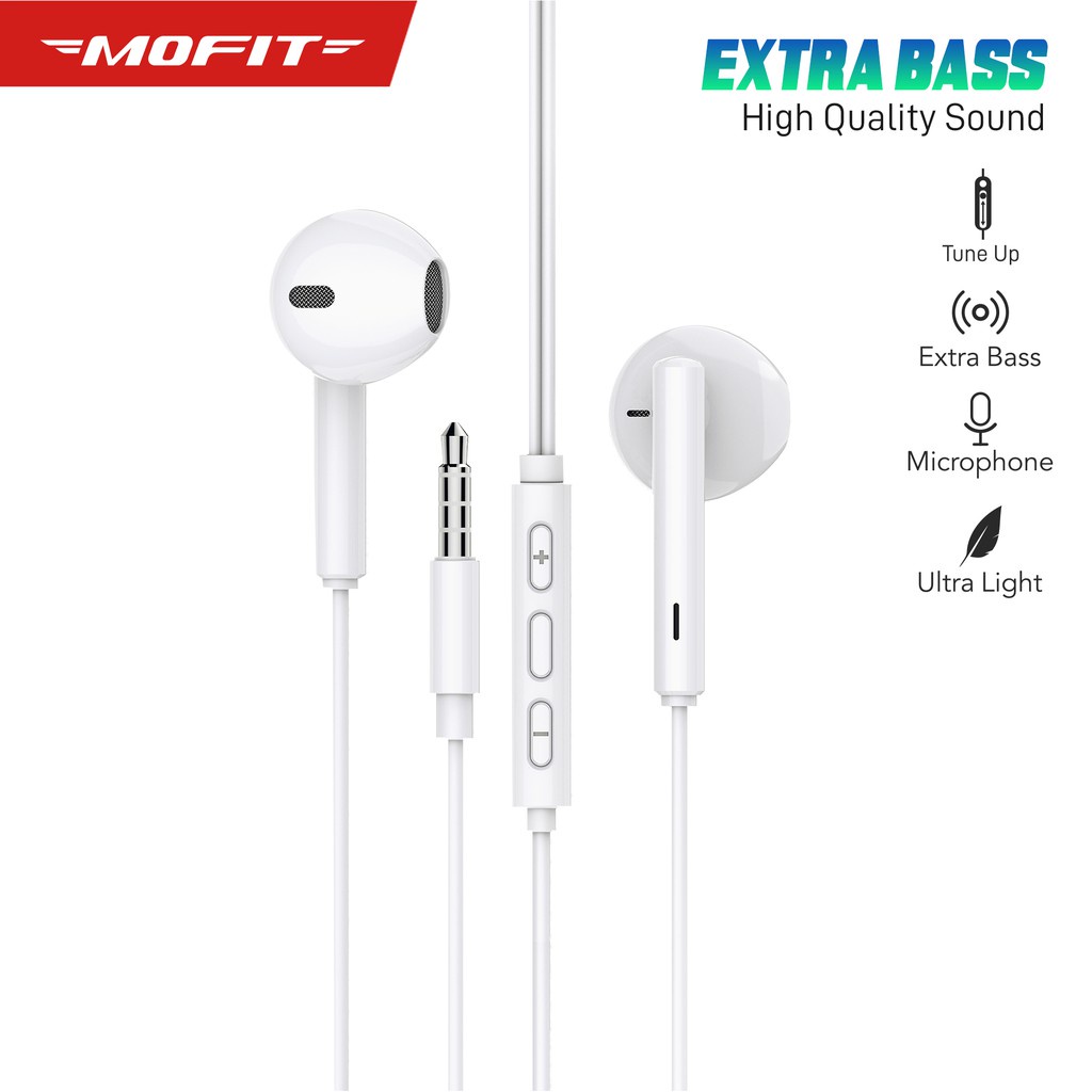 Handsfree / Earphone MOFIT M6P Extra Bass – Original