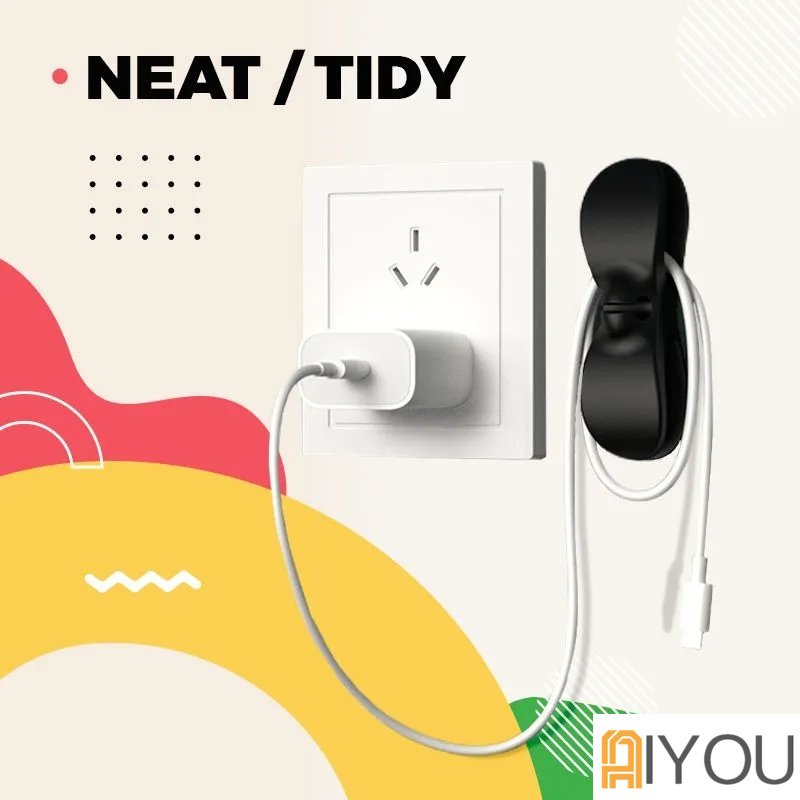 1-3 Ppcs Plug Fixed Cable Winder Pemutar Kabel Kabel Listrik Atur Dan Penyimpanan Organizer Kabel Data