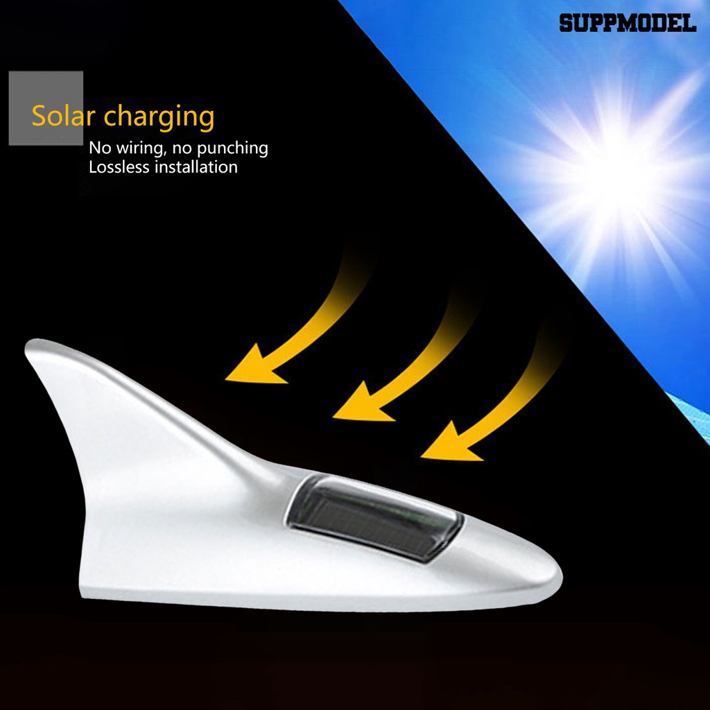 [SM Otomatis] Lampu Antena Atap Mobil Energi Surya Lampu Flash LED Anti-Belakang Sistem Shutdown Cerdas Lampu Ekor Lampu Modifikasi Pasokan Mobil